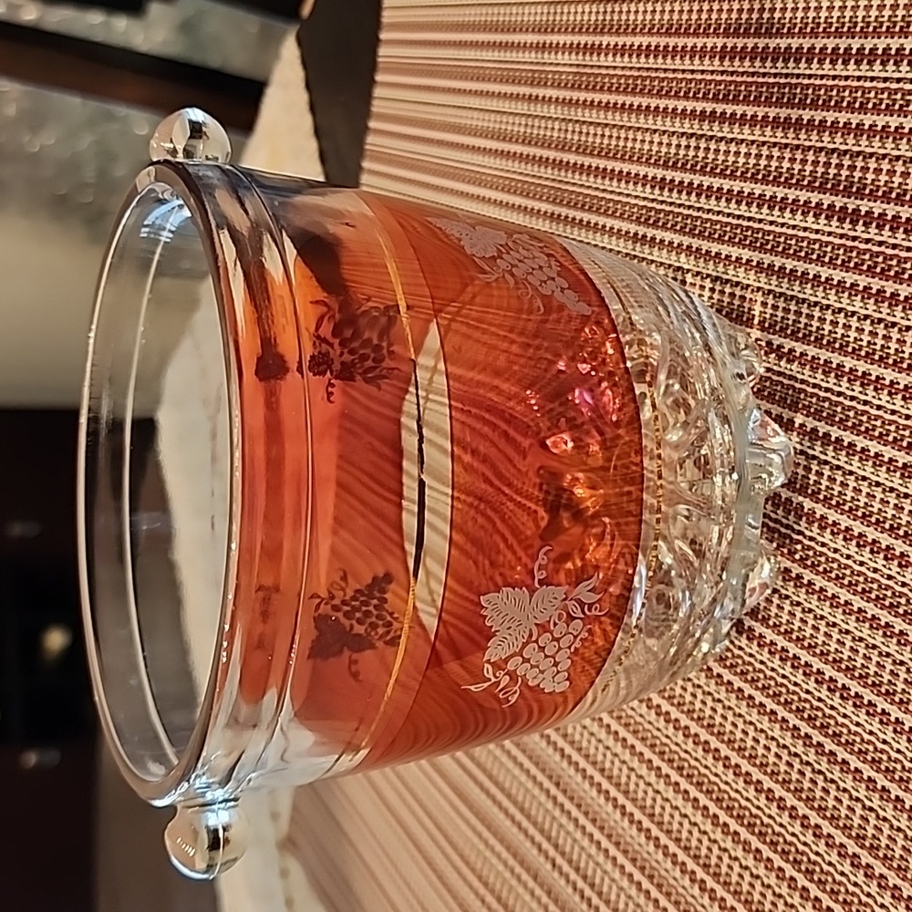 Lubiana Italy Vntg Glass Ice Bucket
